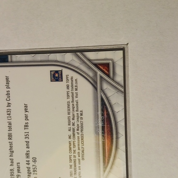 Ernie Banks Chicago Cubs 2021 Topps Tribute Baseball #eshopchicago ⚾️ - Picture 8 of 10